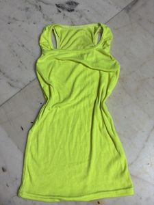 Y2k Neon Green Racerback Tank Top