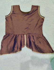 Embroidered Peplum Top