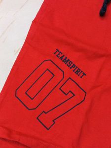 5-6 year Red 'Be Awesome' Kids Shorts