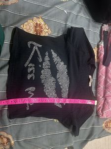 Sparkly Kiss Me Crop Top