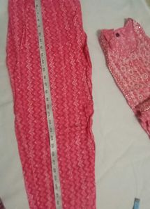 Beautiful Pink Floral Kurta Set