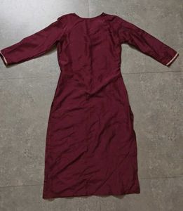 Maroon Kurta Set with Dupatta
