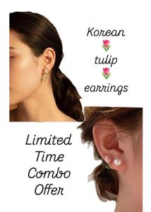 Korean Tulip Earrings Combo