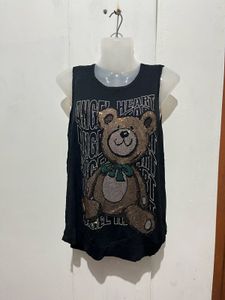 Cute Sequin Teddy Bear T-Shirt
