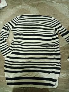 Striped Long Cardigan