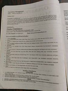 Operations Management Book for MBA