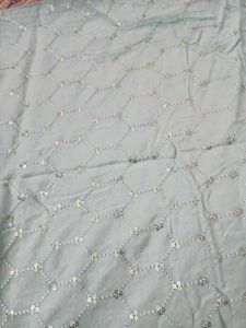 Light Blue Sequined kurti