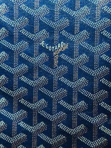 GOYARD Senat Clutch Navy Blue Goyardine