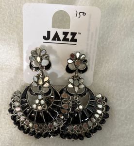JAZZ Black Statement Earrings