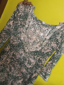 Floral Print Kurta