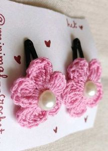 Aesthetic Crochet Flower Hair Clips🌸