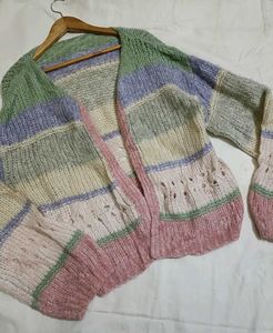 Cozy Striped Knit Cardigan