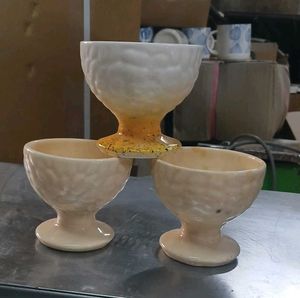 Set of 6  Unique Ceramic Dessert Cups