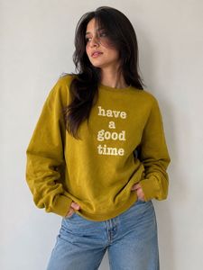 mustard sweatshirt