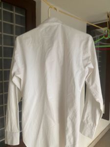 Classic cotton White Button-Up Shirt