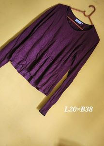 Maroon Full Sleeves Tshirt