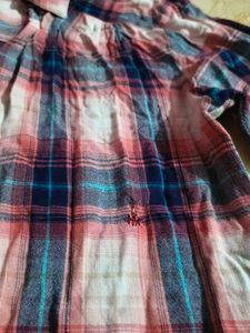 Red &amp; Blue Plaid Button-Up Shirt
