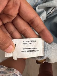 Light Wash Denim Button-Front Dress