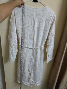 White Printed Kurta
