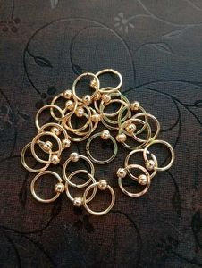 Gold plated nose ring