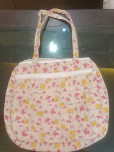 Cute Floral Quilted Tote Bag