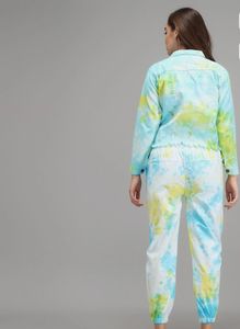 Tie-Dye Denim Jacket and Lower