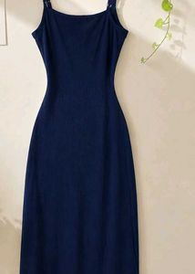 Navy Blue Slip Dress