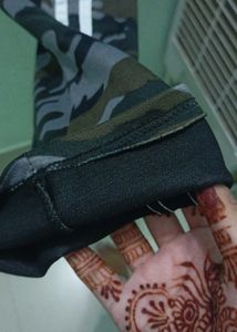 Camouflage Striped Track Pants