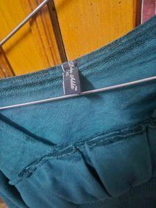 Teal Smocked Top