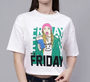 f&amp;f Friday Graphic Print Crop Top