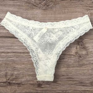 Etam Paris Luxurious White Lace Briefs
