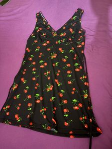 Cute Cherry Print Bikini Top