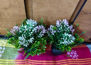Set of 2 Artificial Potted Plants