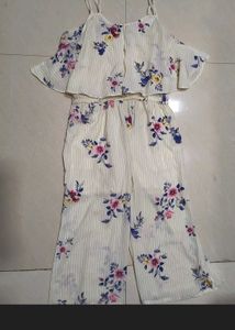 Chic Floral Print Off-Shoulder Kurta Set