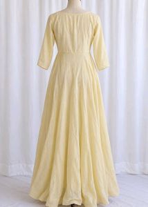 Elegant Yellow &amp; Pink Gown