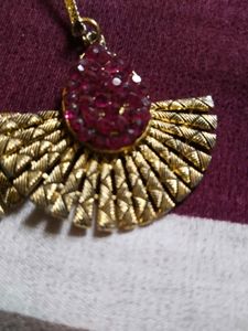Stunning Vintage Gold & Ruby Pendant