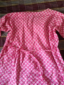 Beautiful Pink Printed Kurta