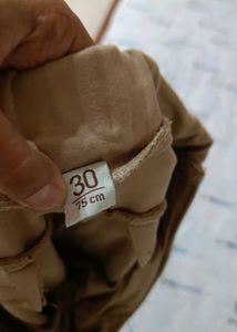 Beige Casual Pants