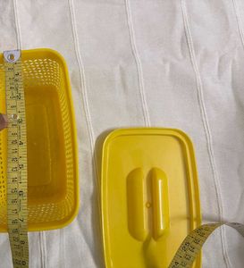 UNUSED Yellow Plastic Storage Container