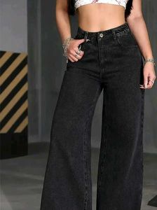 🌟Printesty Black Wide-Leg Jeans🌟