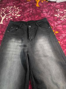Wide Leg Black Jeans