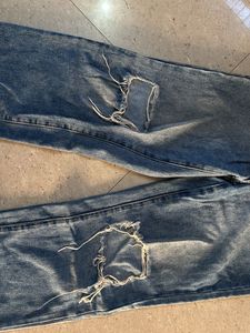 Distressed Wide Leg Jeans