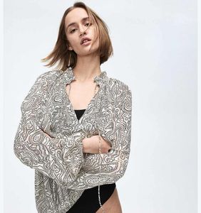 H&M crepe oversized blouse