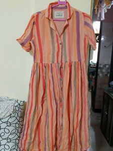 Long Over Coat Wear/ Simple One Piece Type Dress.
