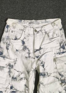Bershka Tie-Dye Cargo Pants