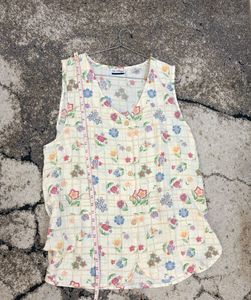 Vintage Cream Coloured Vest