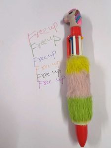 Cute Fluffy Unicorn Pen 6 in 1 Fur cloth latest