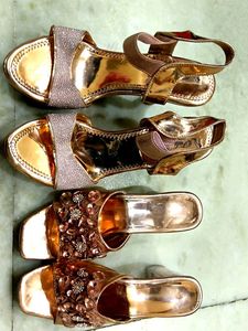 Sparkling Rose Gold Heels