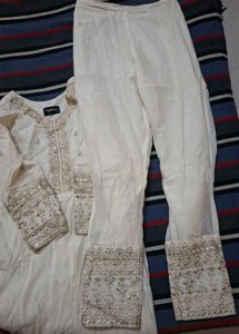 Elegant White Anarkali Suit ✨