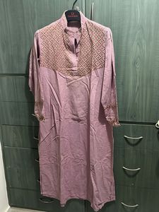 Elegant hand Embroidered Kurta with glass wor
